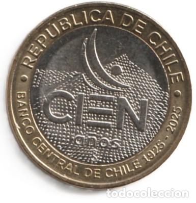 Monedas antiguas de Am&eacute;rica: Chile 100 pesos, 2025 Bimet&aacute;lica,- Banco Central de Chile -