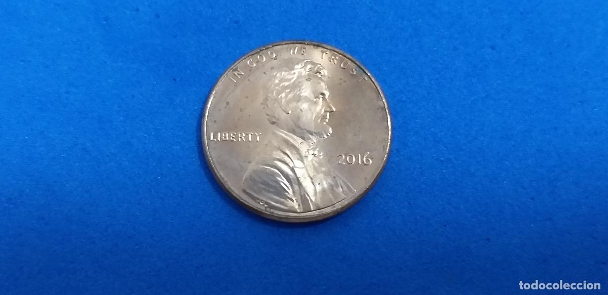 Monedas antiguas de Am&eacute;rica: MONEDA USA. ONE CENT. A&Ntilde;O 2016. ABRAHAM LINCOLN. 1 centavo estados unidos
