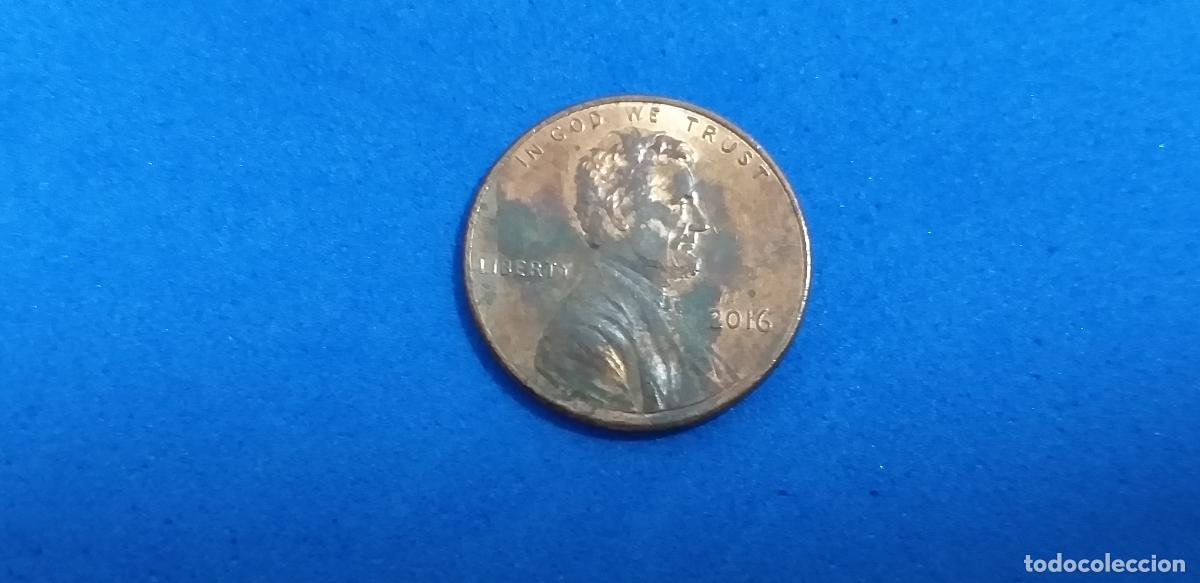 Monedas antiguas de Am&eacute;rica: MONEDA USA. ONE CENT. A&Ntilde;O 2016. ABRAHAM LINCOLN. 1 centavo estados unidos
