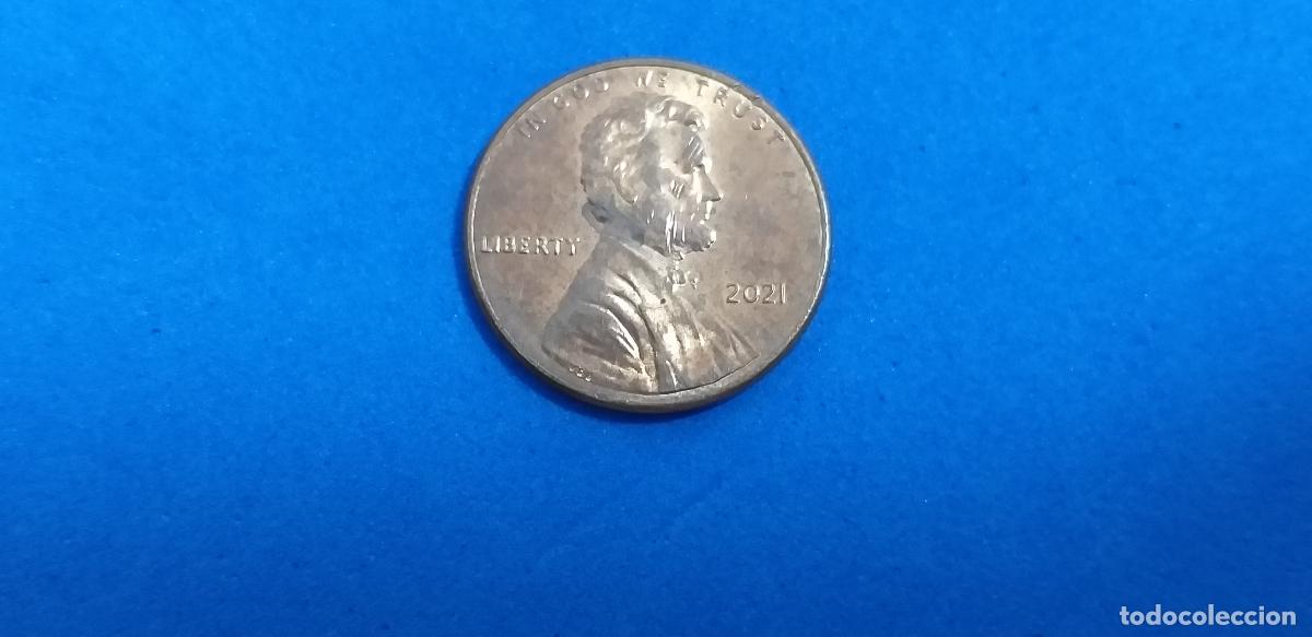 Monedas antiguas de Am&eacute;rica: MONEDA USA. ONE CENT. A&Ntilde;O 2021. ABRAHAM LINCOLN. 1 centavo estados unidos
