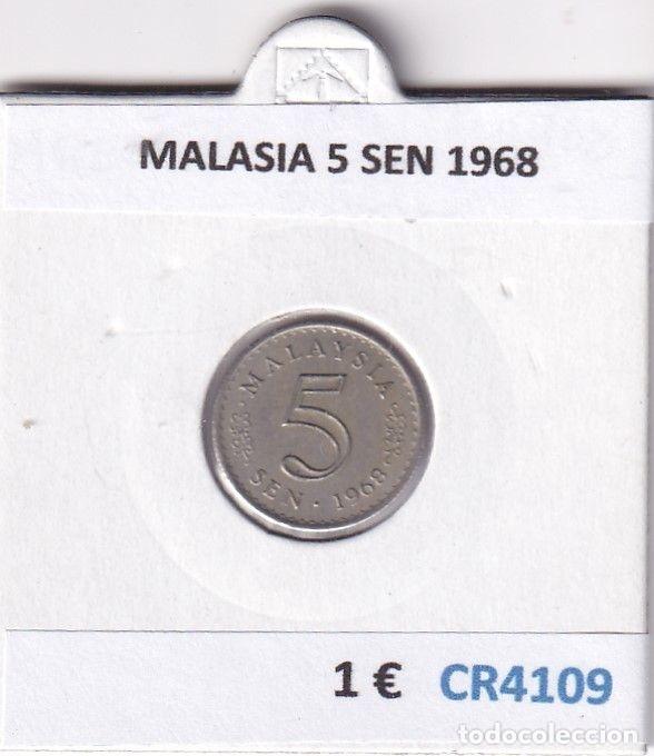 Monedas antiguas de Am&eacute;rica: CR4109 MONEDA MALASIA 5 SEN 1968