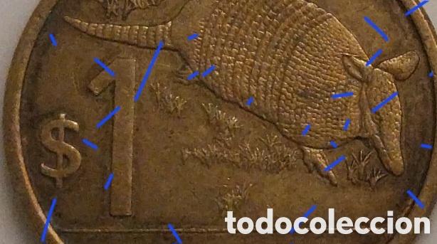 Monedas antiguas de Am&eacute;rica: 1 Peso Uruguay 2012 Error Cu&ntilde;o Roto Empaste - Foto 3