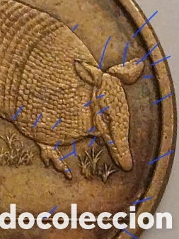 Monedas antiguas de Am&eacute;rica: 1 Peso Uruguay 2012 Error Cu&ntilde;o Roto Empaste - Foto 4