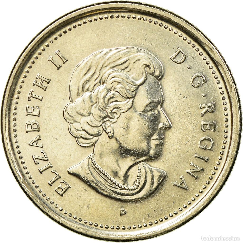Monedas antiguas de Am&eacute;rica: [#750841] Moneda, Canad&aacute;, Elizabeth II, 25 Cents, 2004, Royal Canadian Mint, MBC, N&iacute;quel