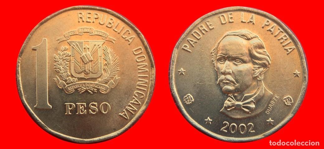 Monedas antiguas de Am&eacute;rica: 1 PESO 2002 SIN CIRCULAR REPUBLICA DOMINICANA-9929SC