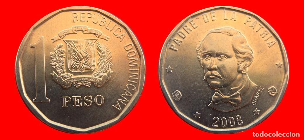 Monedas antiguas de Am&eacute;rica: 1 PESO 2008 SIN CIRCULAR REPUBLICA DOMINICANA-9930SC