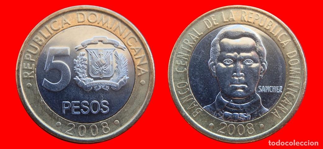 Monedas antiguas de Am&eacute;rica: 5 PESOS 2008 SIN CIRCULAR REPUBLICA DOMINICANA-9931SC