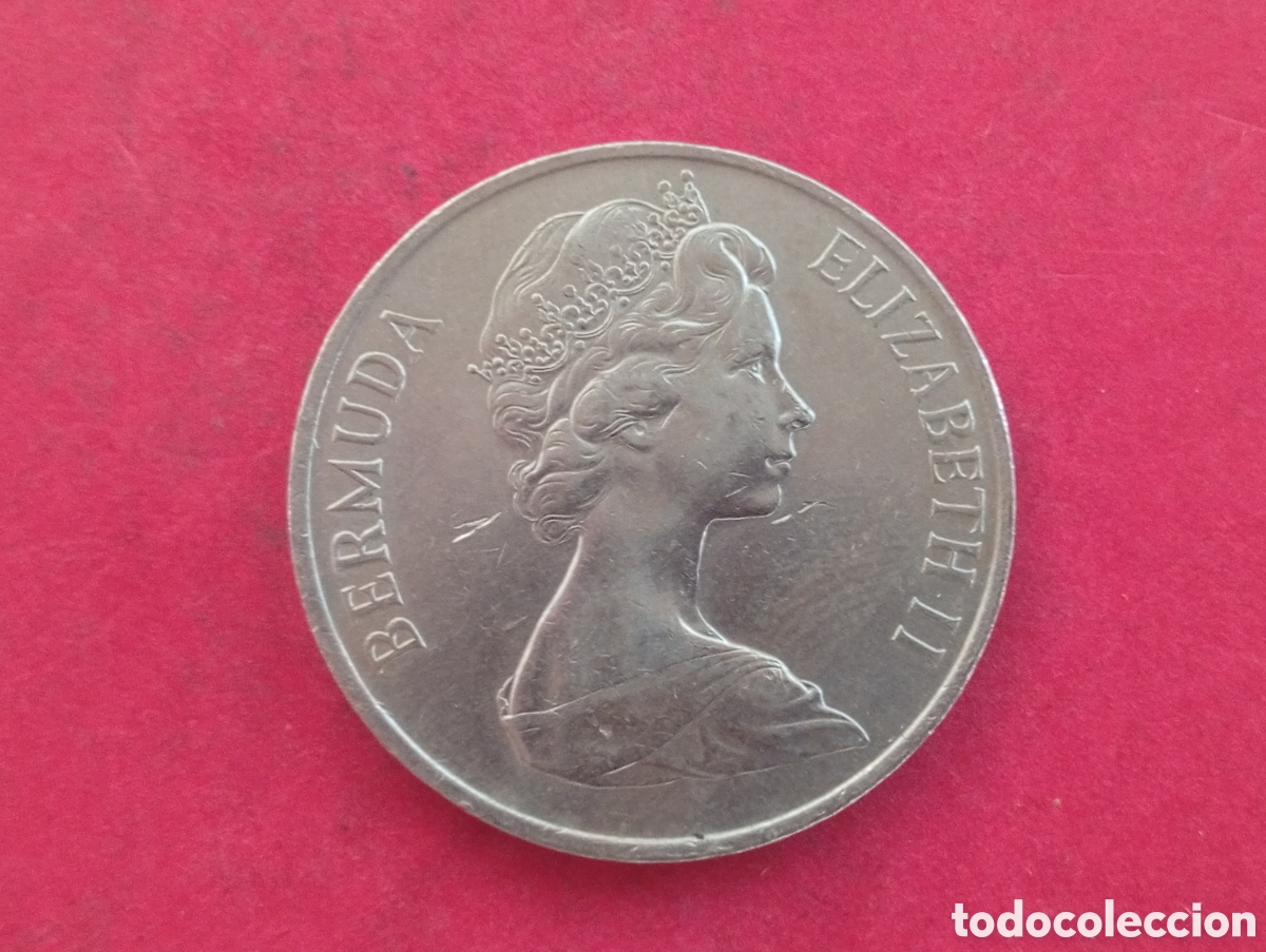 Monedas antiguas de Am&eacute;rica: 50 cents de Bermudas 1970 - Foto 2