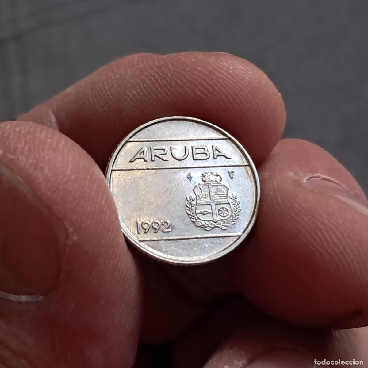 Monedas antiguas de Am&eacute;rica: MONEDA ARUBA 10 CENTS 1992 F, KM# 2, Sch&ouml;n# 2, N# 5349.