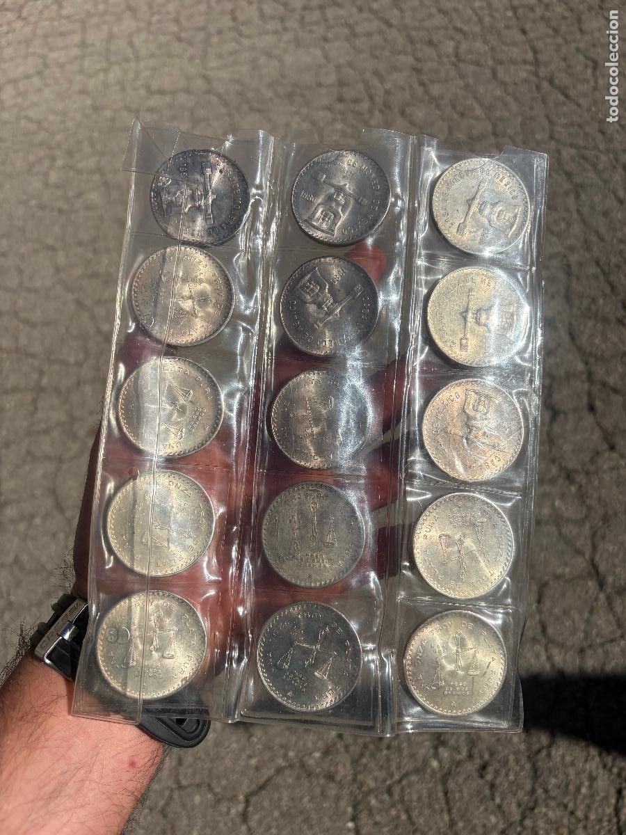 Monedas antiguas de Am&eacute;rica: M&eacute;xico, Onza de plata pura, Troy Ounce of Silver, 1990, Mexico City, Plata 15 unidades !!