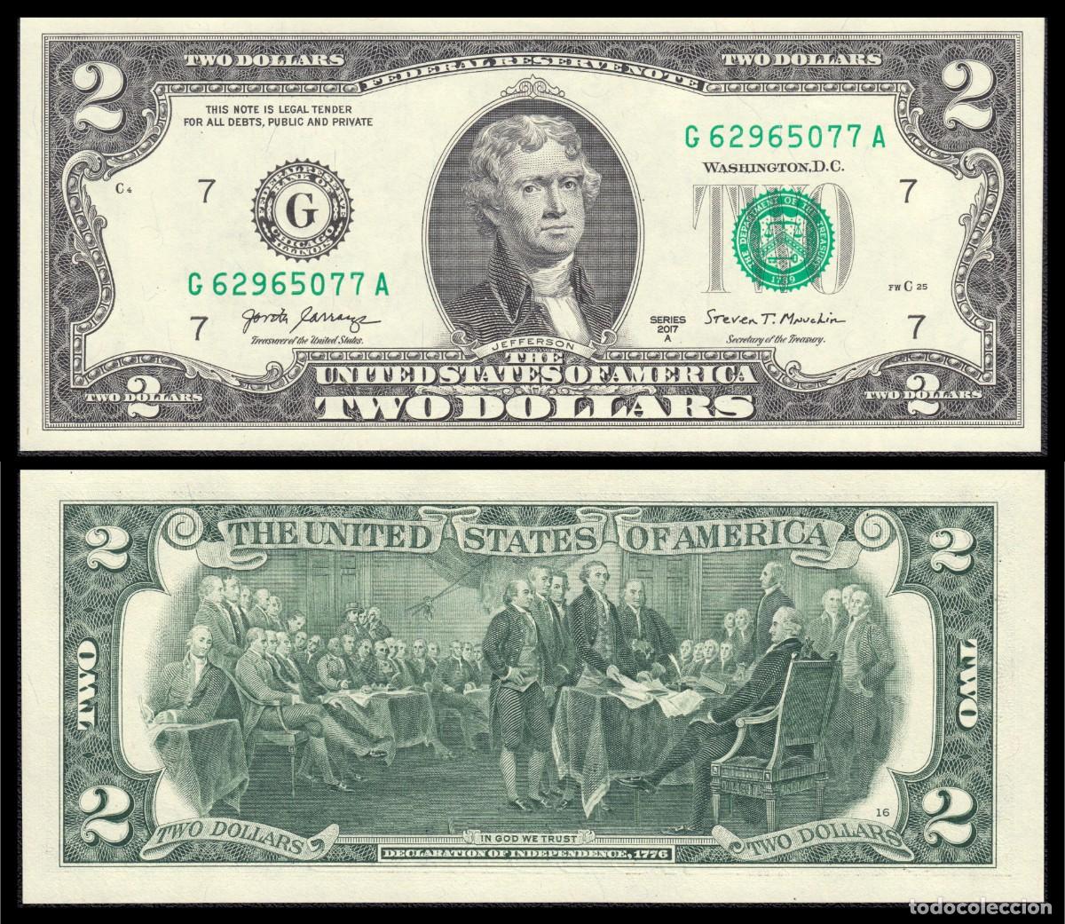 Monedas antiguas de Am&eacute;rica: Estados Unidos 2 Dollars 2017A (Chicago) (G) Pick 545 SC