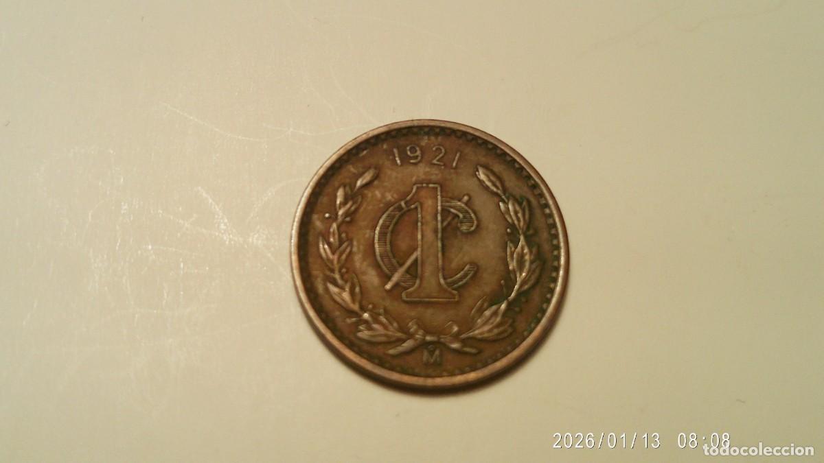 Monedas antiguas de Am&eacute;rica: Mexico 1 centavo 1921 - Foto 1
