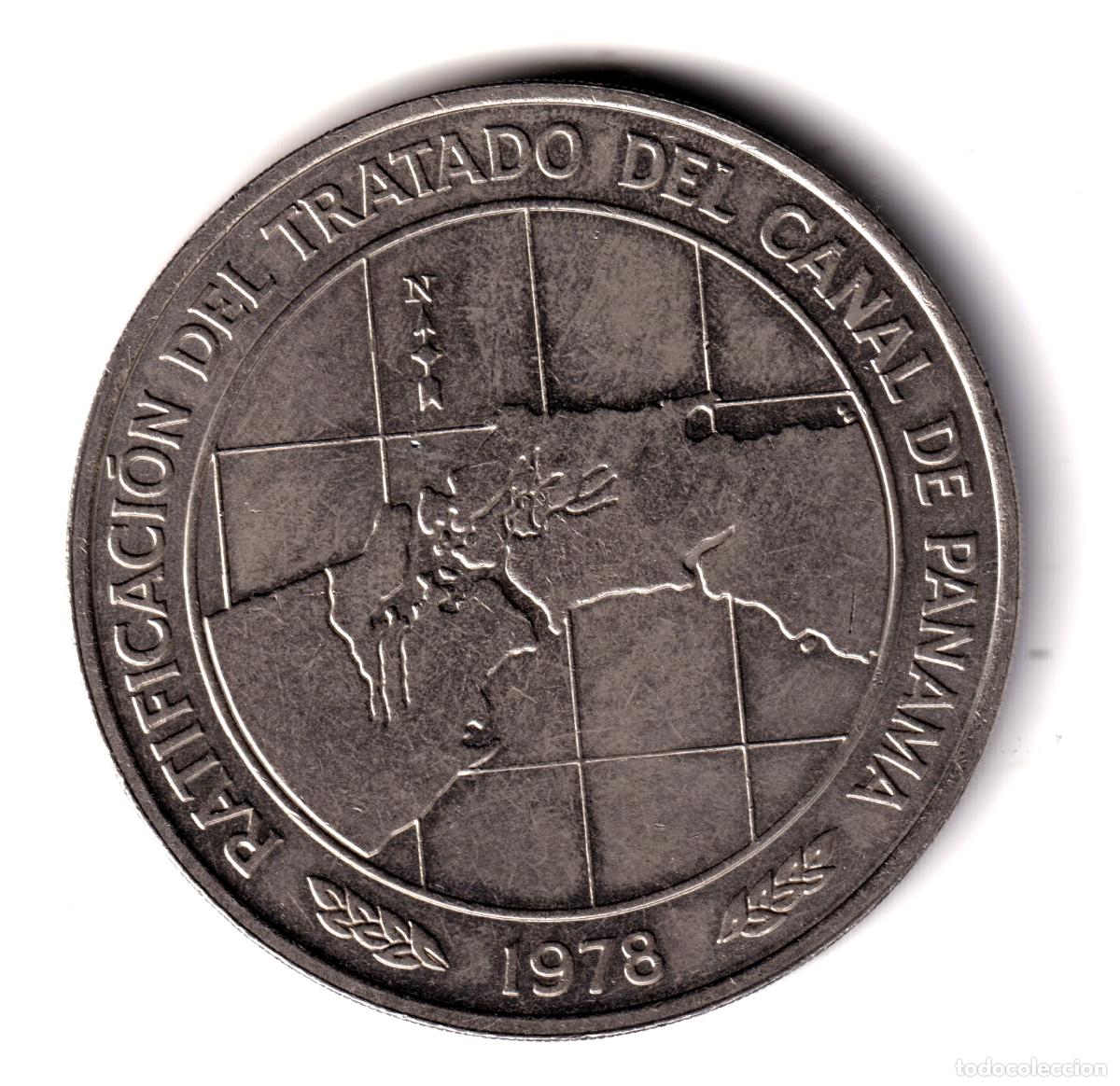 Monedas antiguas de Am&eacute;rica: PANAMA 10 balboas 1978 Ratificaci&oacute;n del Tratado del Canal de Panam&aacute;