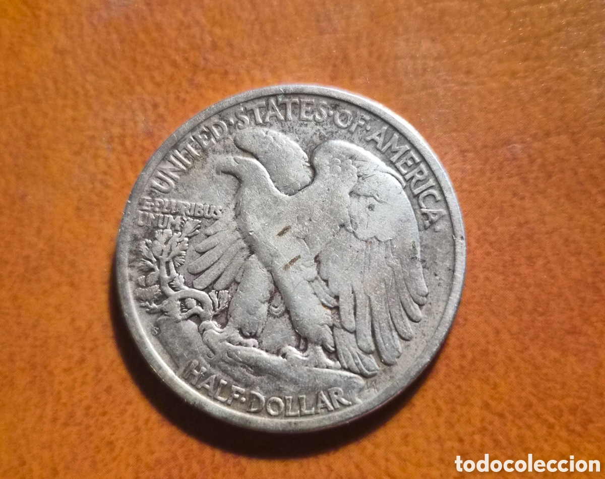 Monedas antiguas de Am&eacute;rica: 1/2 d&oacute;lar 1944 walking liberty &ndash; estados unidos &ndash; plata 900 &ndash; half dollar