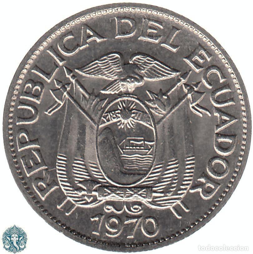 Monedas antiguas de Am&eacute;rica: ECUADOR 5 Centavos 1970 KM#75c