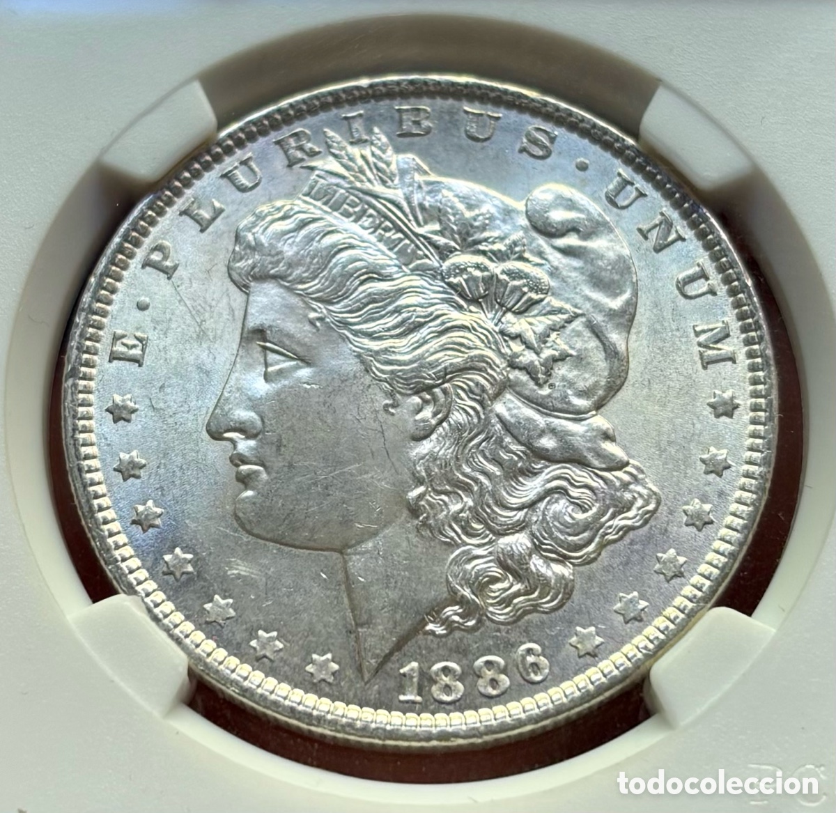 Monedas antiguas de Am&eacute;rica: Moneda PLATA USA 1 D&oacute;lar 1886 Morgan. SC/SC- Estados Unidos Dollar EEUU
