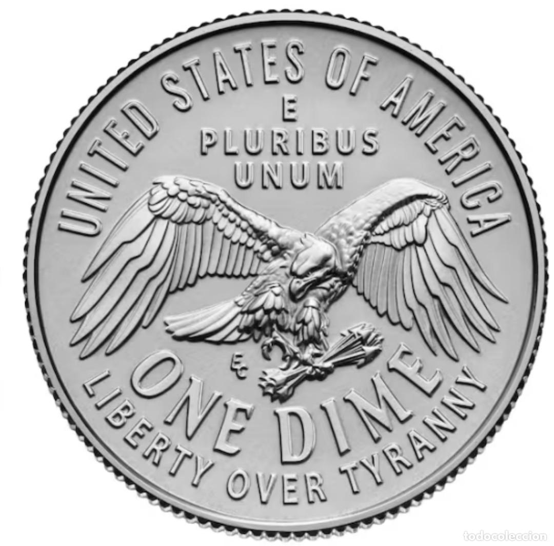 Monedas antiguas de Am&eacute;rica: DIME DOLAR USA 2026 - LIBERTY INDEPENDENCIA - CECA D - SIN CIRCULAR