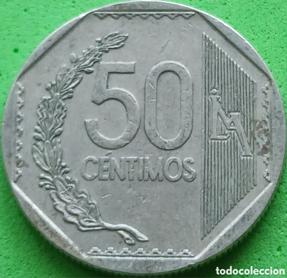 Monedas antiguas de Am&eacute;rica: Per&uacute; 50 c&eacute;ntimos 2015 km#307.4 - Foto 2