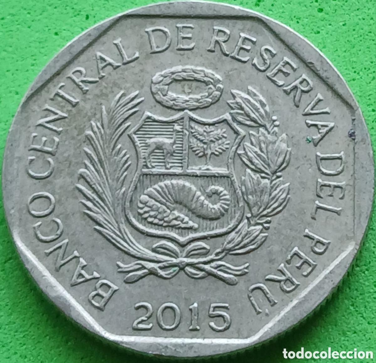 Monedas antiguas de Am&eacute;rica: Per&uacute; 50 c&eacute;ntimos 2015 km#307.4 - Foto 1