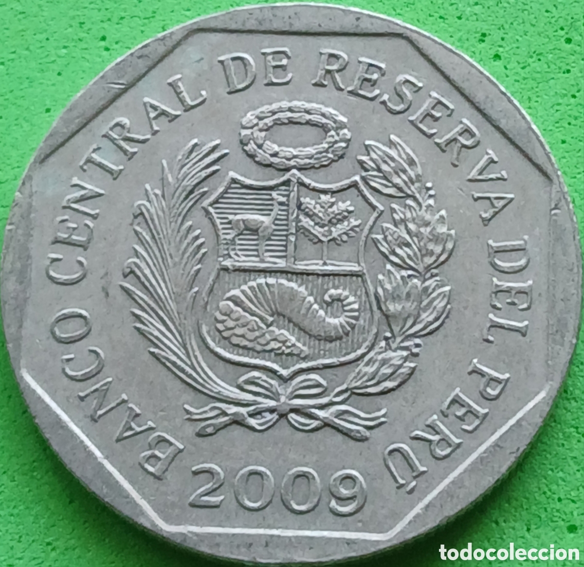 Monedas antiguas de Am&eacute;rica: Per&uacute; un nuevo sol 2009 km#308.4