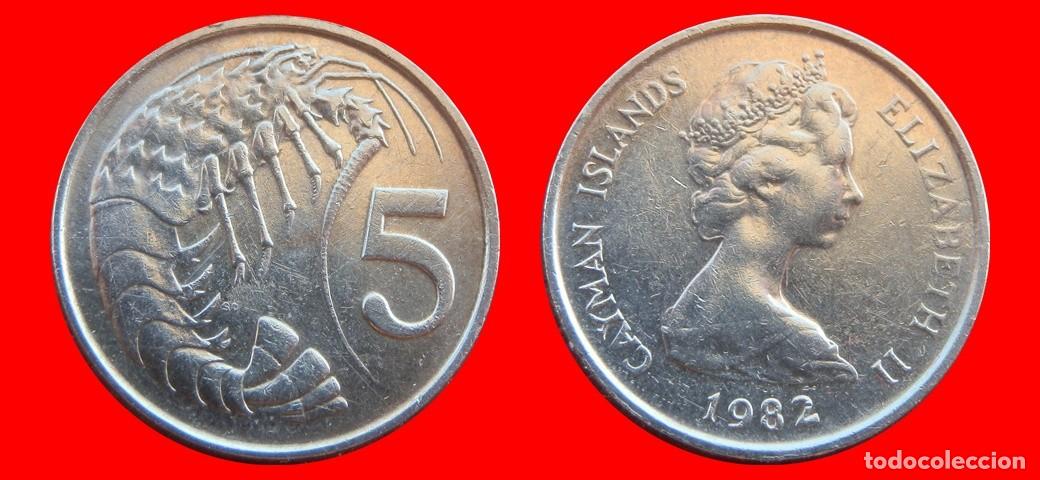 Monedas antiguas de Am&eacute;rica: 5 CENTAVOS 1982 ISLAS CAYMAN-155618