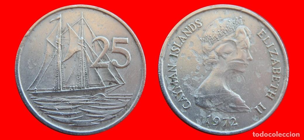 Monedas antiguas de Am&eacute;rica: 25 CENTAVOS 1972 ISLAS CAYMAN-155622