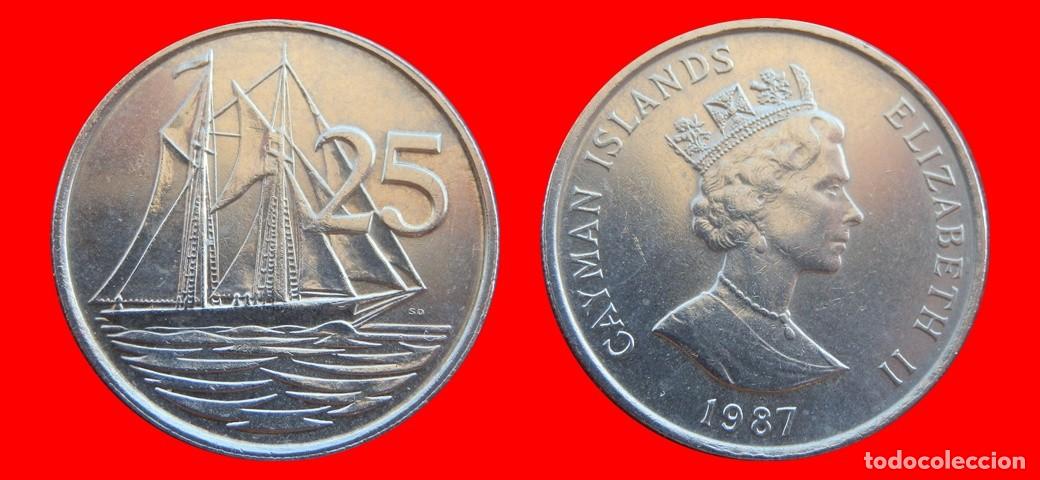 Monedas antiguas de Am&eacute;rica: 25 CENTAVOS 1987 ISLAS CAYMAN-155623