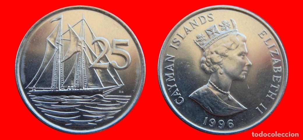 Monedas antiguas de Am&eacute;rica: 25 CENTAVOS 1996 ISLAS CAYMAN-155624