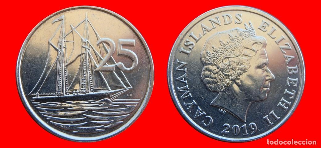 Monedas antiguas de Am&eacute;rica: 25 CENTAVOS 2019 ISLAS CAYMAN-155625