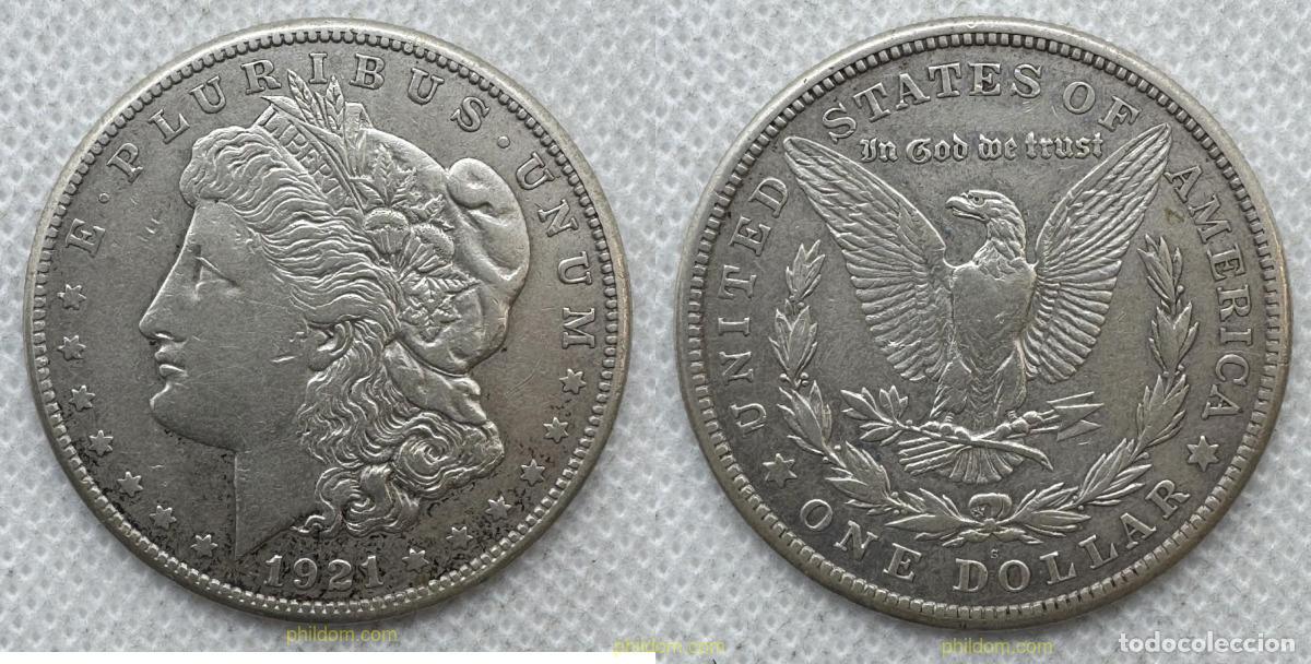 Monedas antiguas de Am&eacute;rica: 5515 ESTADOS UNIDOS 1921 ESTADOS UNIDOS 1 D&Oacute;LAR 1921 S MORGAN DOLLAR