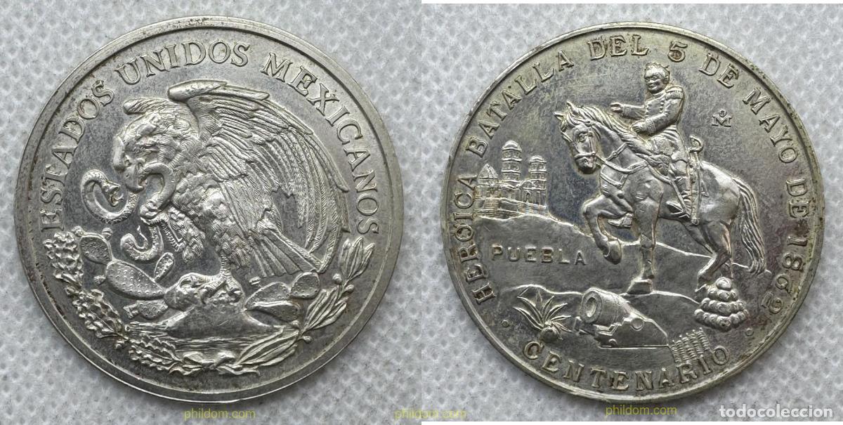 Monedas antiguas de Am&eacute;rica: 5514 MEXICO 1962 M&Eacute;XICO 1 PESO 1962 CENTENARIO BATALLA DEL 5 DE MAYO PUEBLA