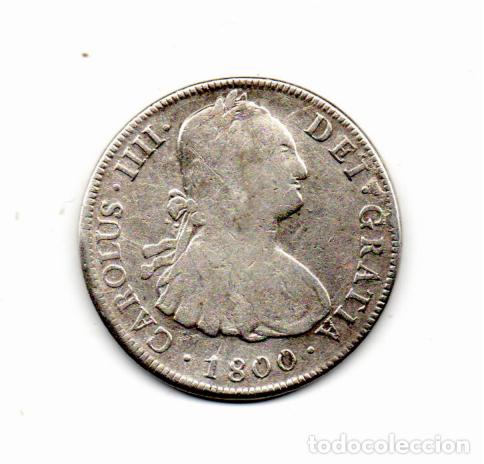 Old Coins of America: BOLIVIA 1800, 8 REALES, CARLOS IIII, KM-73, POTOSI, AG, 2 FOTOS