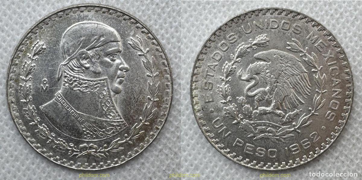 Monedas antiguas de Am&eacute;rica: 5524 MEXICO 1962 MEXICO 1 PESO 1962 MORELOS