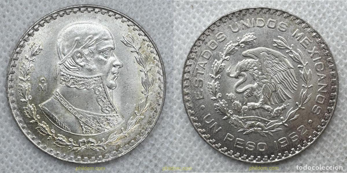 Monedas antiguas de Am&eacute;rica: 5523 MEXICO 1962 MEXICO 1 PESO 1962 MORELOS