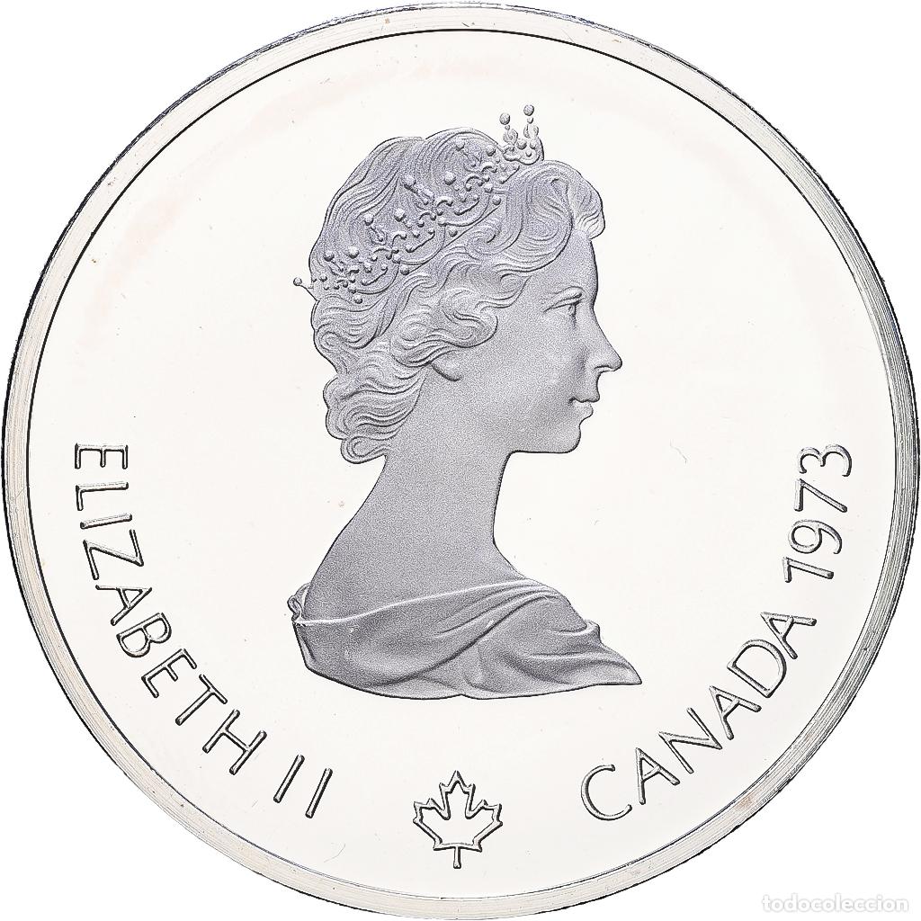 Monedas antiguas de Am&eacute;rica: [#1552375] Canad&aacute;, Elizabeth II, 10 Dollars, 1976 Montreal Olympics, 1973, Royal Canadian