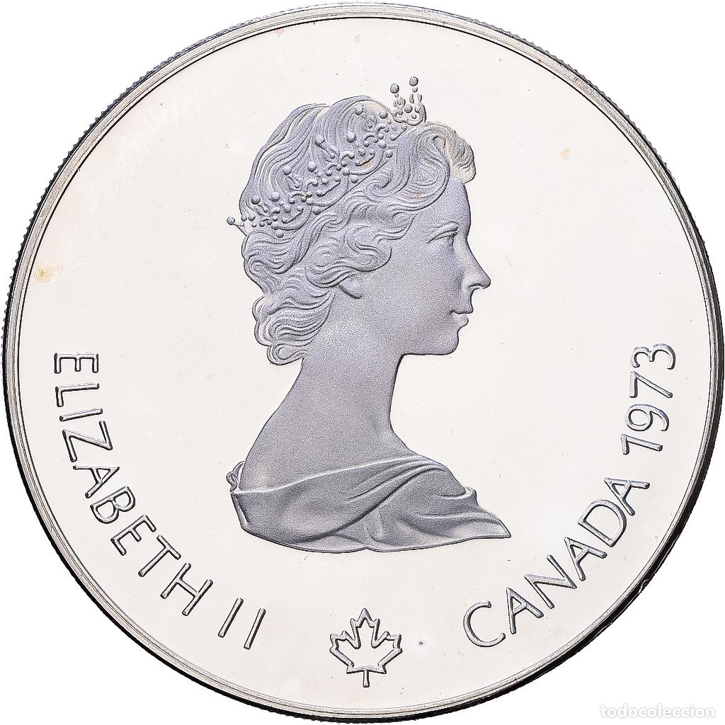 Monedas antiguas de Am&eacute;rica: [#1552382] Canad&aacute;, Elizabeth II, 5 Dollars, 1976 Montreal Olympics, 1973, Royal Canadian