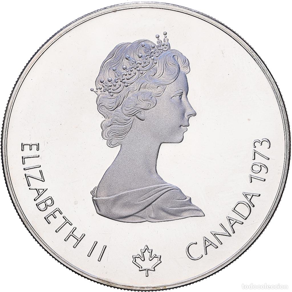 Monedas antiguas de Am&eacute;rica: [#1552383] Canad&aacute;, Elizabeth II, 5 Dollars, 1976 Montreal Olympics, 1973, Royal Canadian