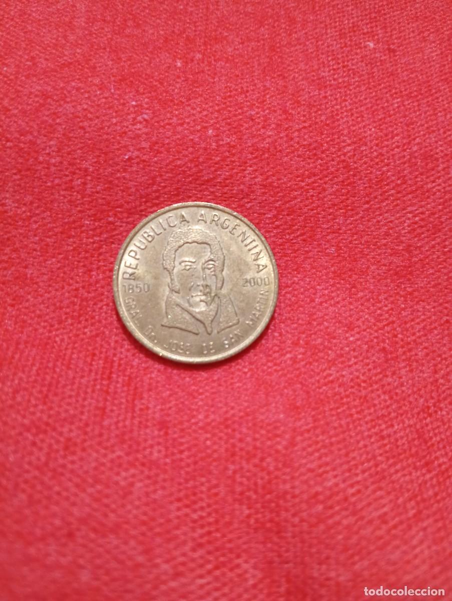 Monedas antiguas de Am&eacute;rica: 50 centavos de Argentina conmemorativa Jos&eacute; de San Martin