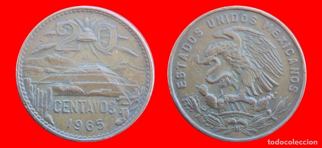 Monedas antiguas de Am&eacute;rica: 20 CENTAVOS 1965 MEXICO-155653