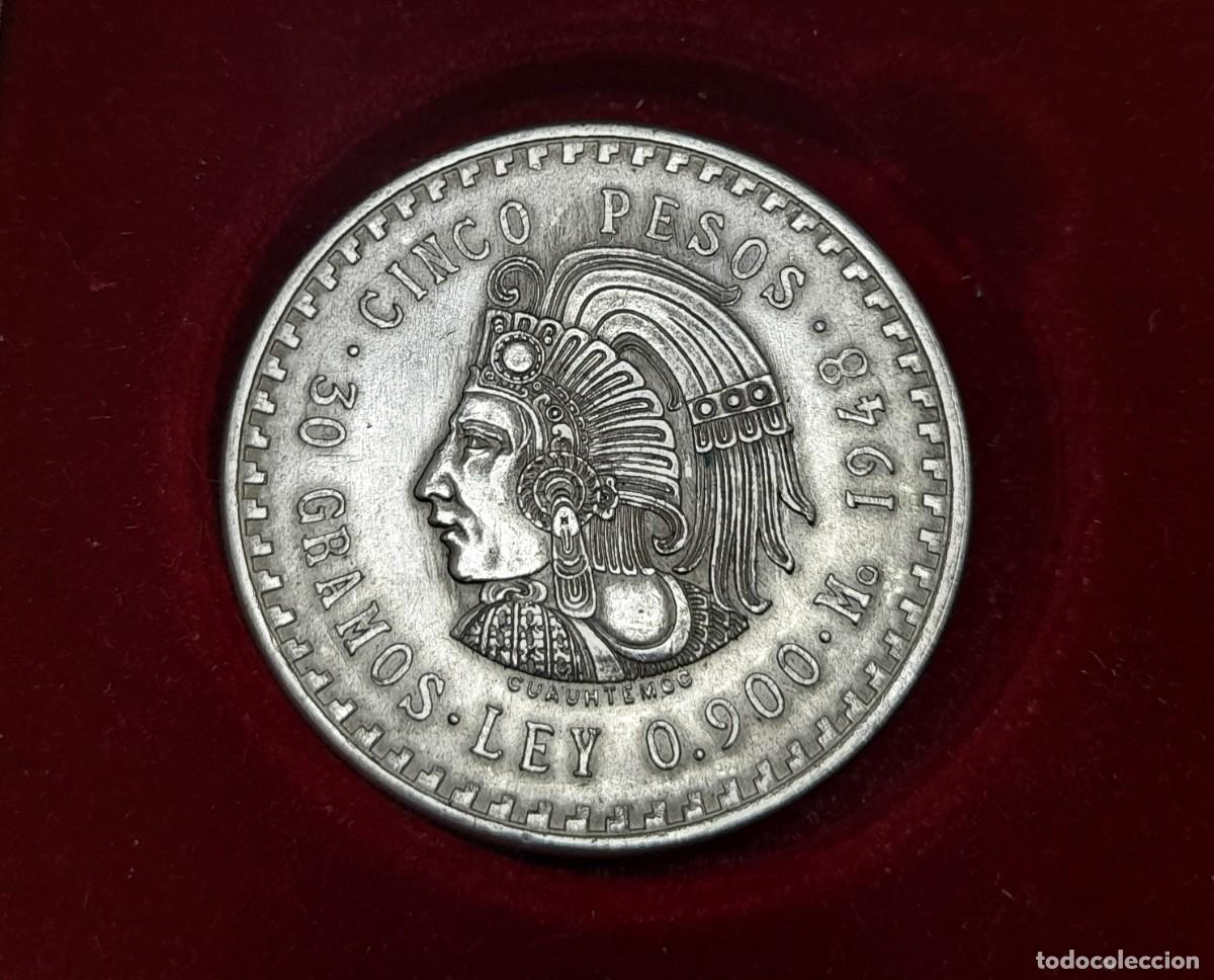 Monedas antiguas de Am&eacute;rica: Mexico, 5 Pesos 1948