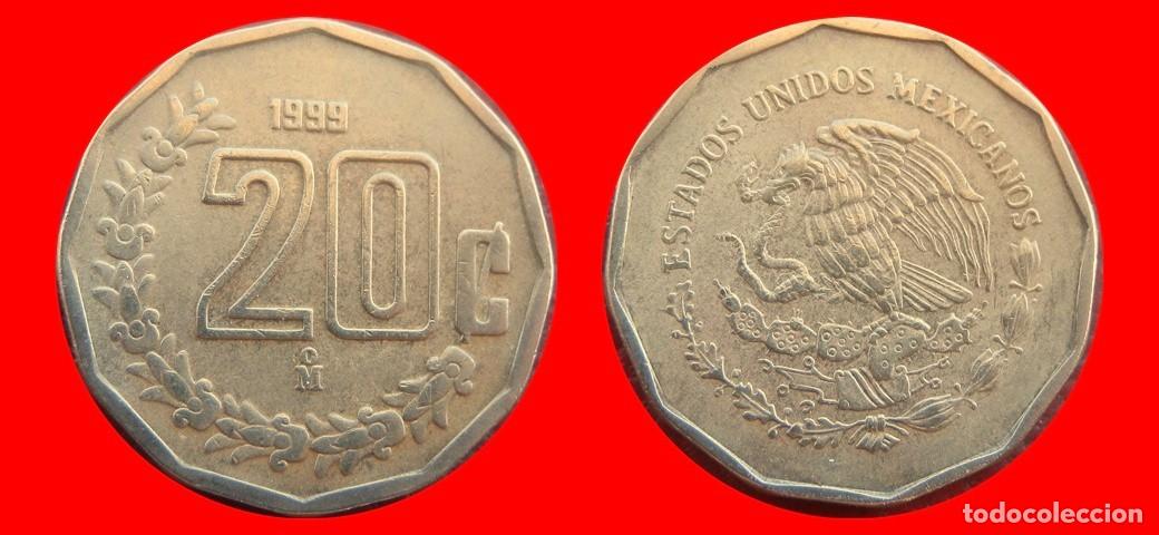 Monedas antiguas de Am&eacute;rica: 20 CENTAVOS 1999 MEXICO-155659