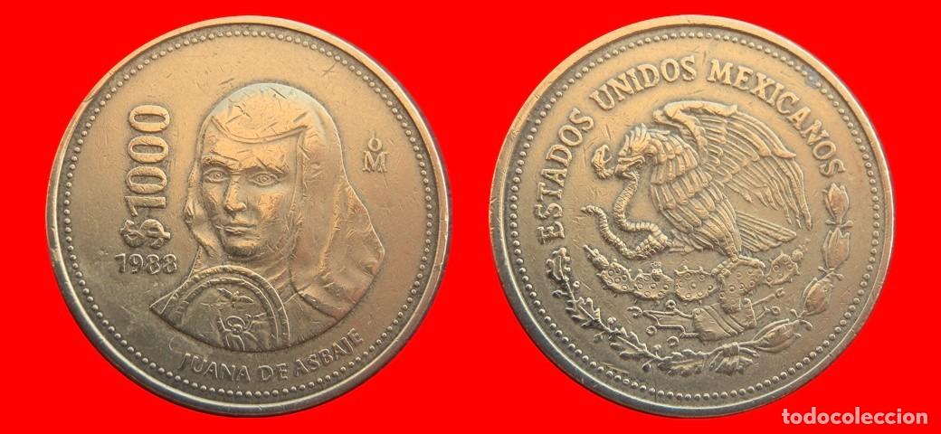 Monedas antiguas de Am&eacute;rica: 1000 PESOS 1988 MEXICO-155674