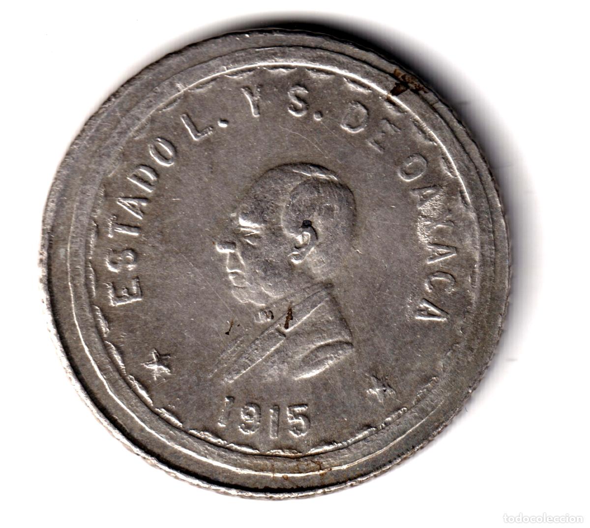 Monedas antiguas de Am&eacute;rica: MEXICO 2 pesos 1915 plata ESTADO L. Y S. DE OAXACA - GOBIERNO PROVISIONAL