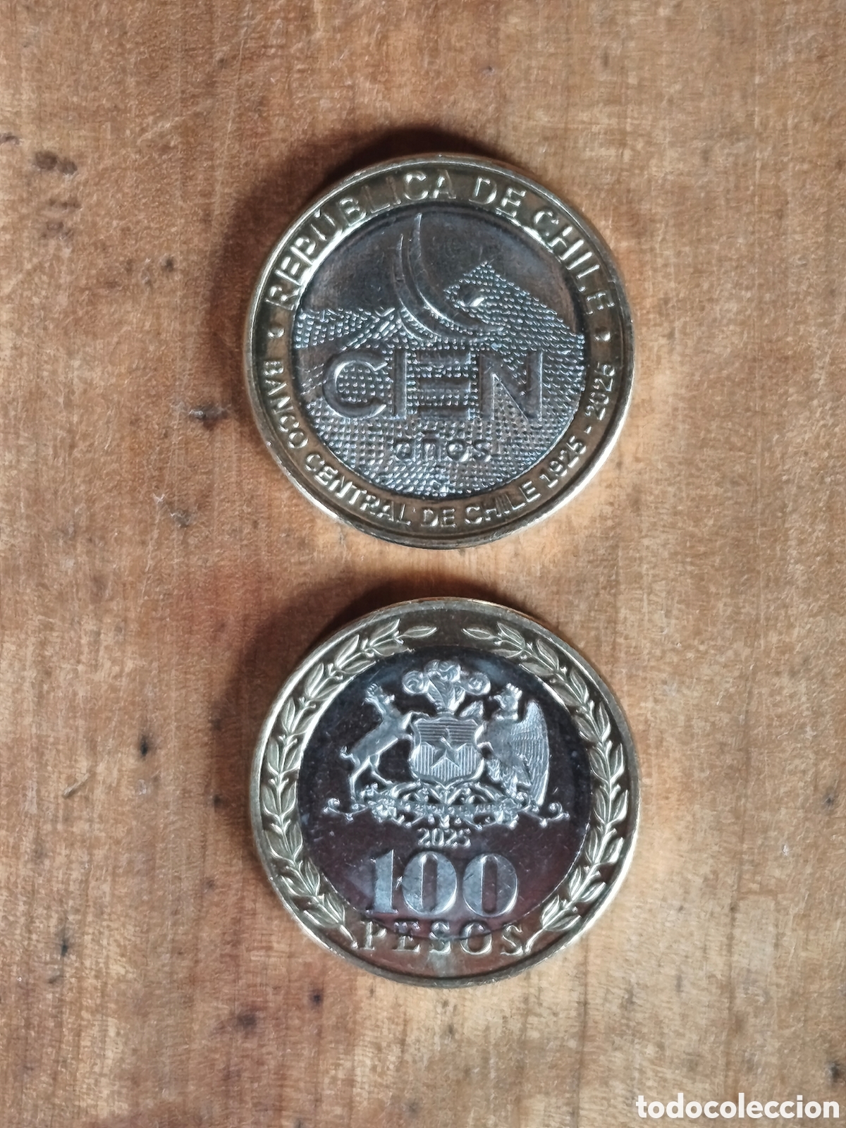 Monedas antiguas de Am&eacute;rica: 100 pesos Chile 2025 sc