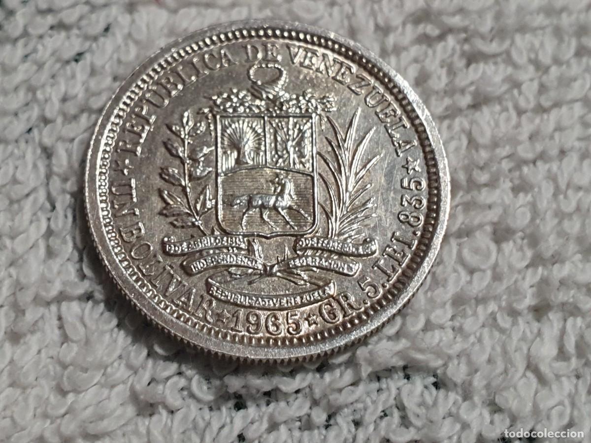 Monedas antiguas de Am&eacute;rica: 1 bolivar 1965 - moneda de plata 5gr. - Venezuela - EBC