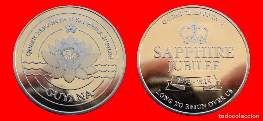 Monedas antiguas de Am&eacute;rica: MEDALLA JETON 2018 SIN CIRCULAR GUYANA-9968SC