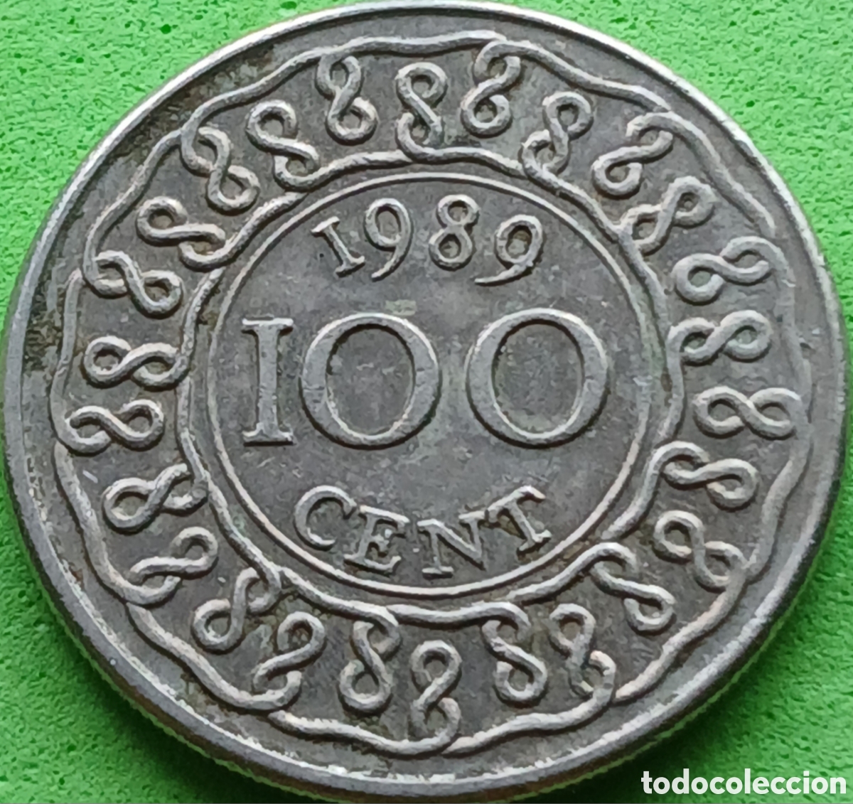 Monedas antiguas de Am&eacute;rica: Surinam 100 cent 1989 km#23