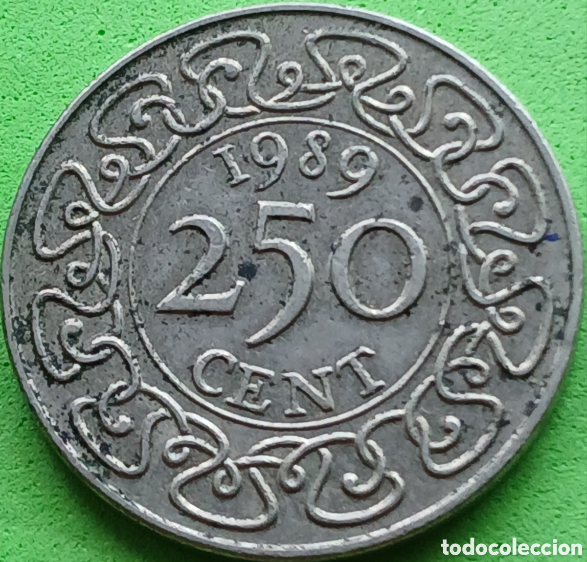 Monedas antiguas de Am&eacute;rica: Surinam 250 cent 1989 km#24