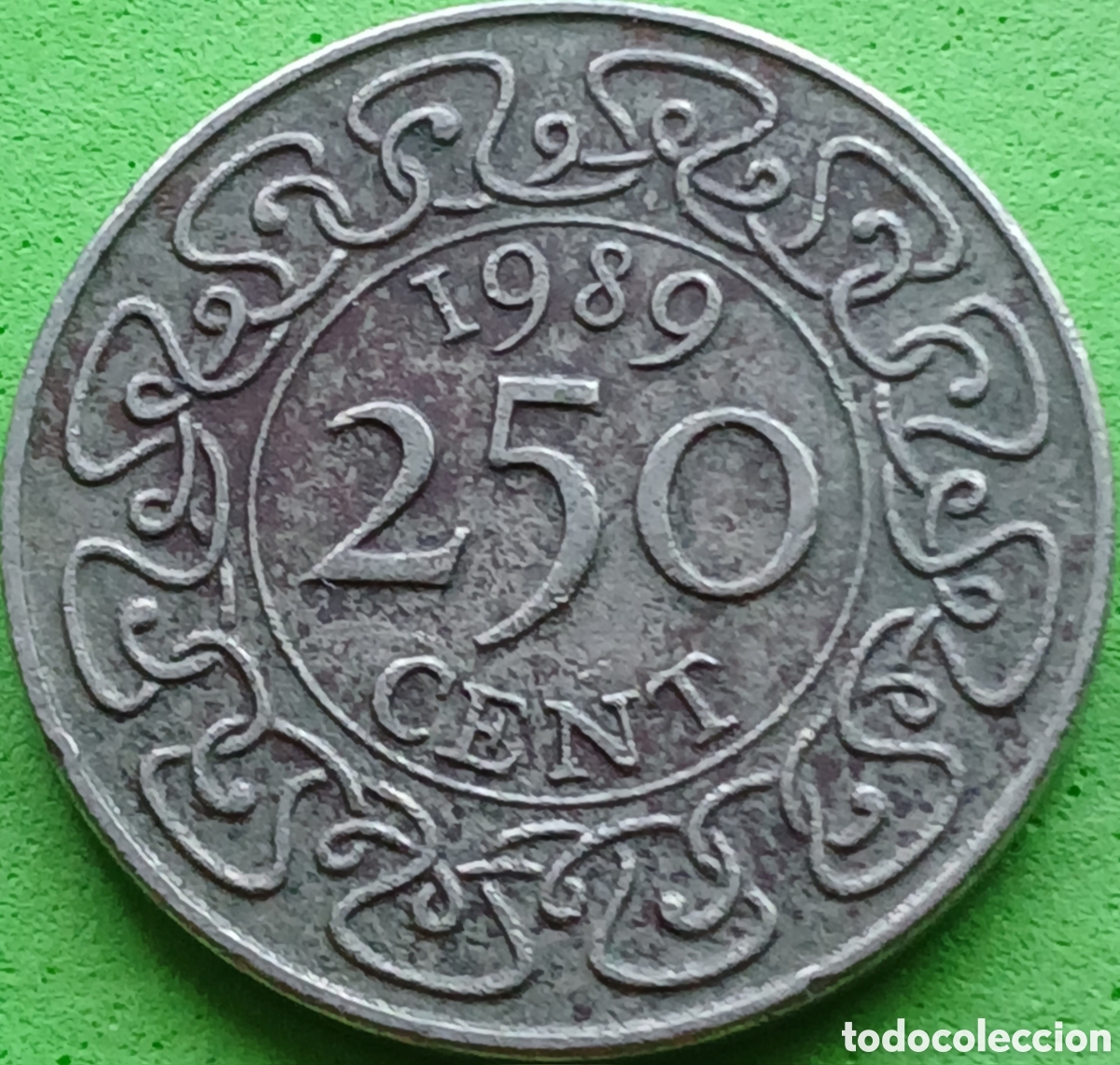 Monedas antiguas de Am&eacute;rica: Surinam 250 cent 1989 km#24