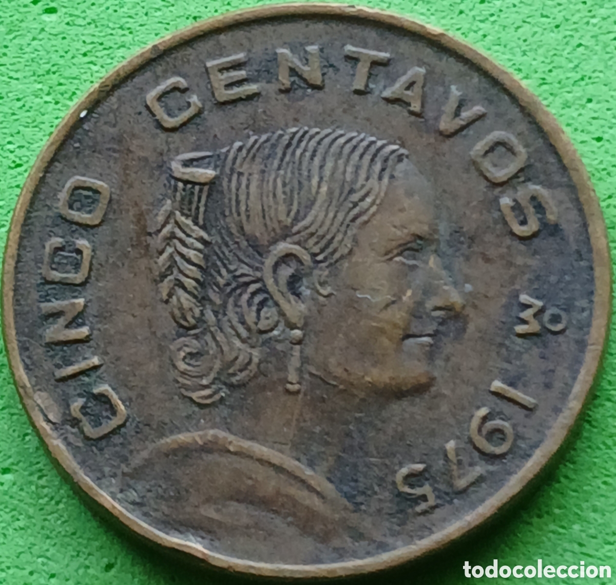 Monedas antiguas de Am&eacute;rica: M&eacute;xico 5 centavos 1975 km#427